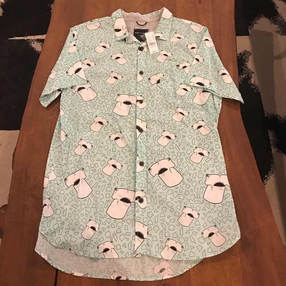 Men's Modern Amusement short sleeve button-up