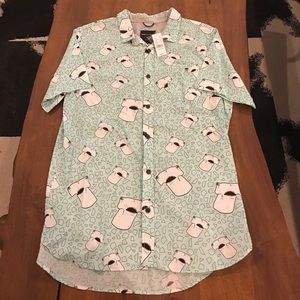 Men's Modern Amusement short sleeve button-up