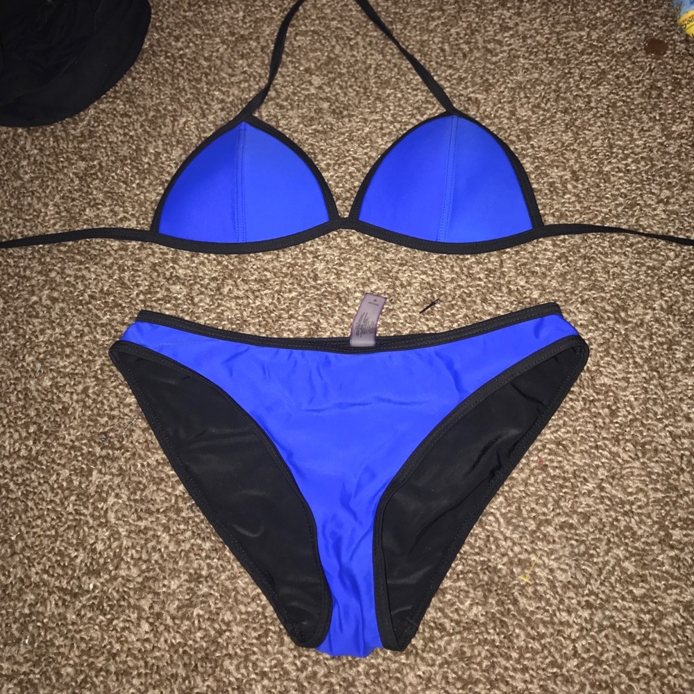 Blue/indigo bikini swim suit
