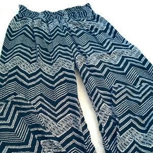 Chevron Wide Leg Palazzo pants