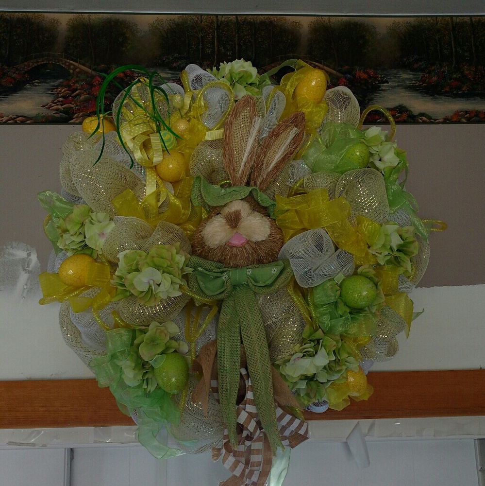 🐇🐇30x36 Deco easter wreath