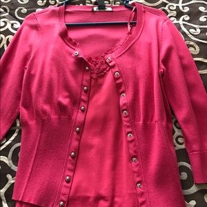 Cardigan with camisole