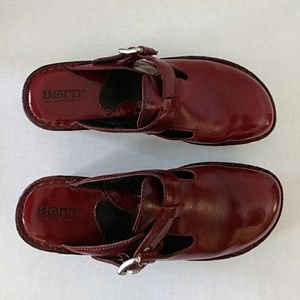 Born Leather Clogs Size 7M