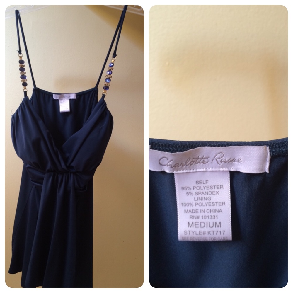 Charlotte Russe Blue dress with beads