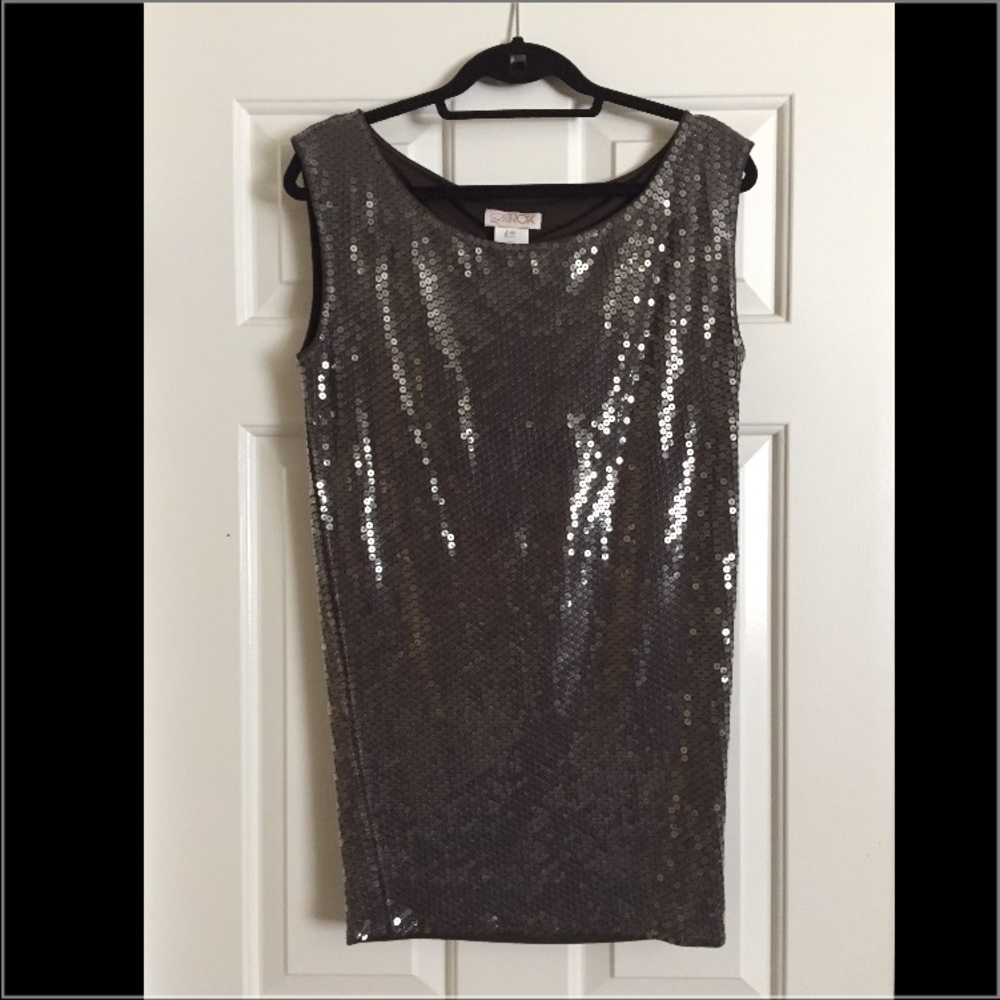 LaROK Grey sequin Mini Dress!