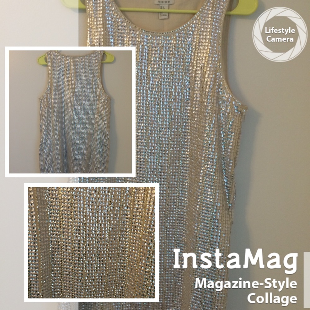 Gold sequins sleeveless dress