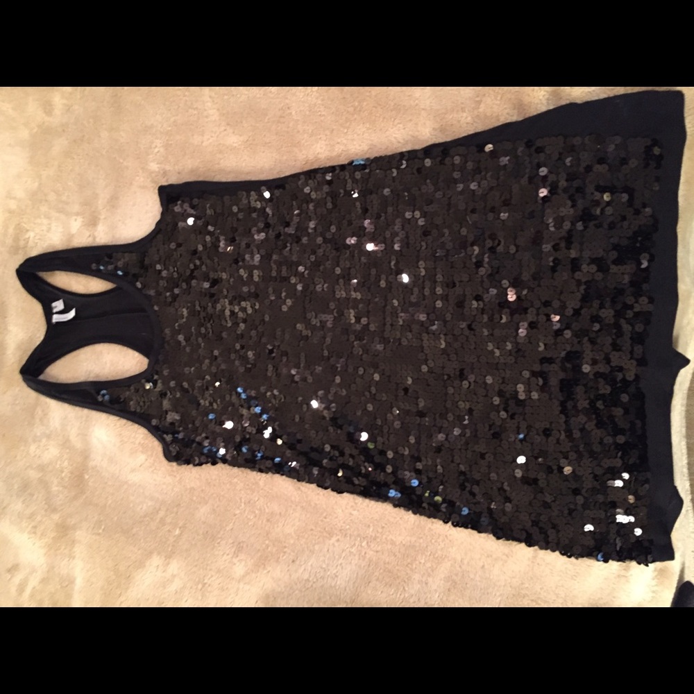 Old Navy sequined tank dress  Large