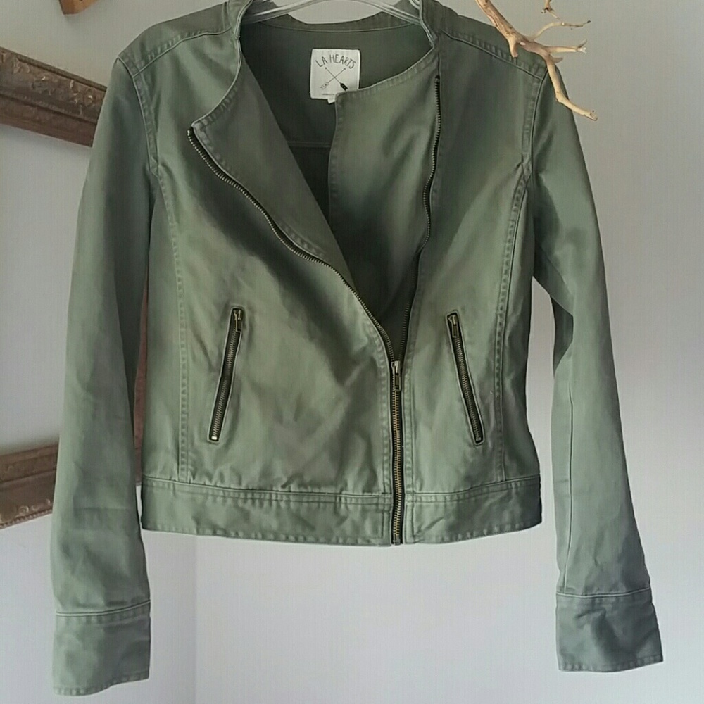 LA Hearts Asymmetric Moto Jacket - Picture 2 of 5