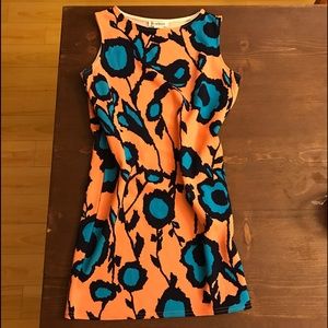 Bright floral mini dress
