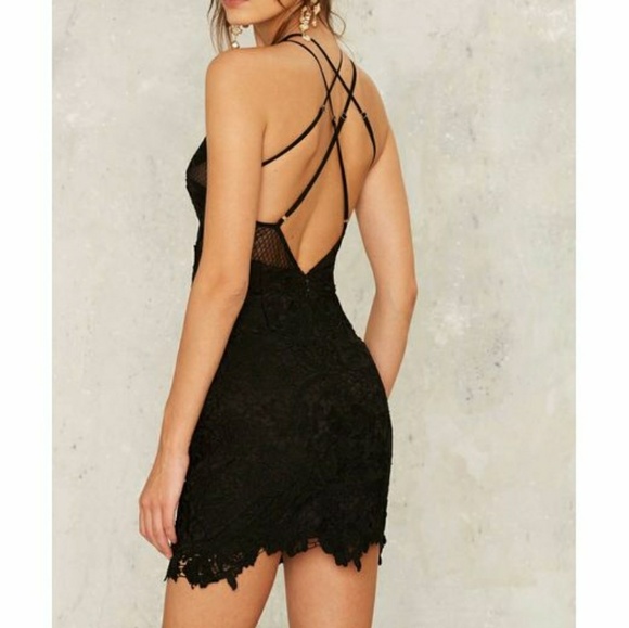 Black Lace Dress - Picture 2 of 2