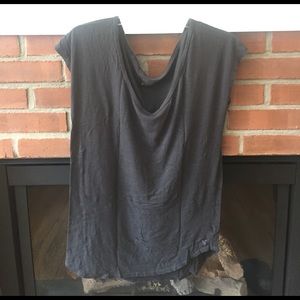 Gray off the shoulder top