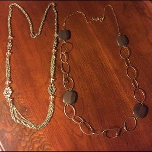 Long gold necklace bundle