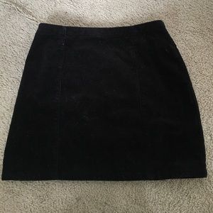 Black Corduroy Skirt