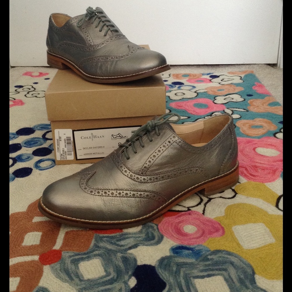 Cole Haan Skylar Oxford II Armor Metallic