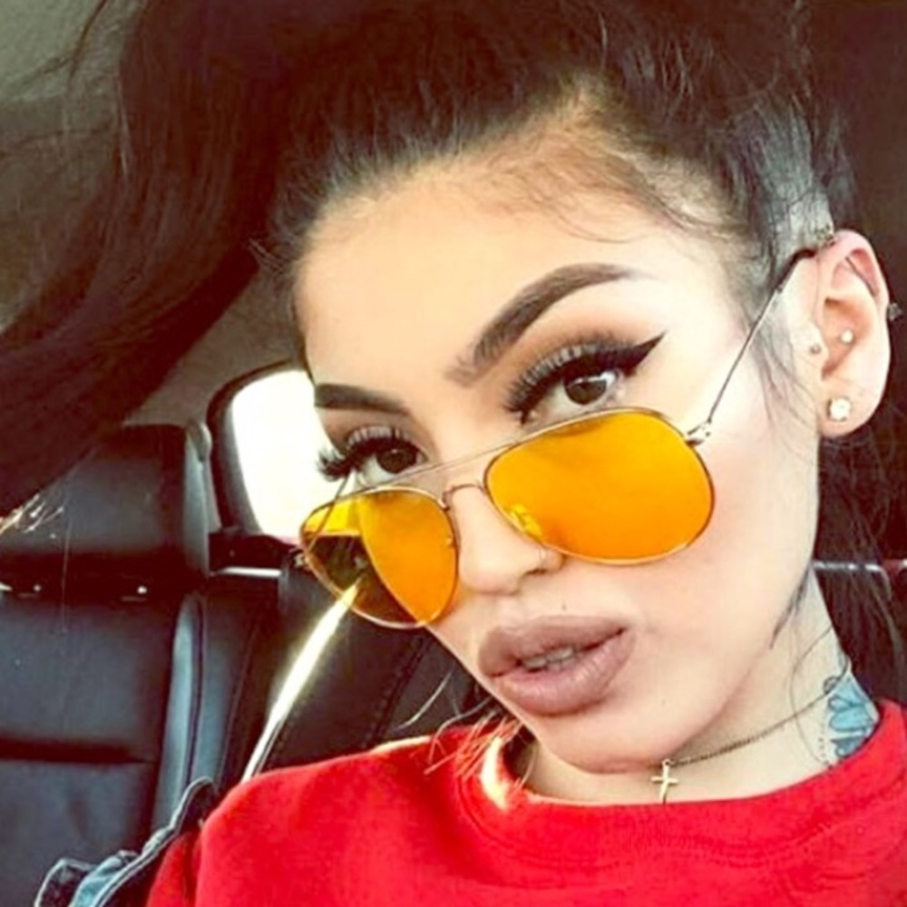 Orange Vintage Aviators