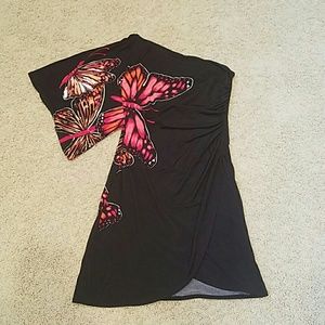 Bisou Bisou one shoulder dress