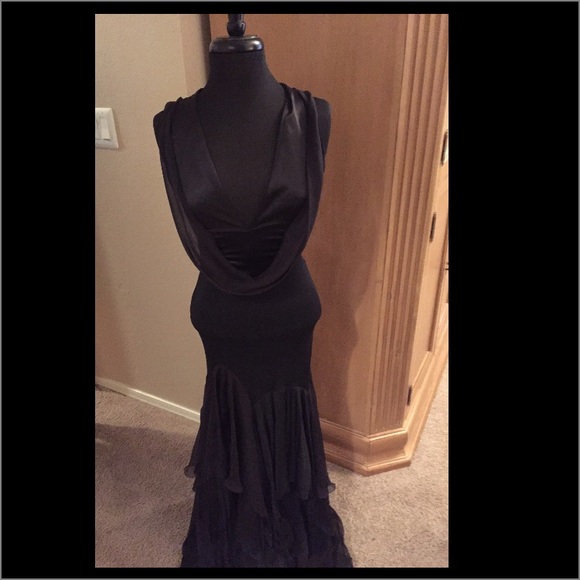 versace black gown