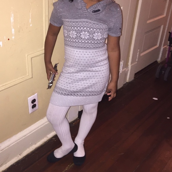 Hooded sweater dress. - Picture 1 of 2