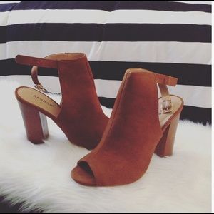 🎉Brand New 🎉 Bamboo peep toe booties.