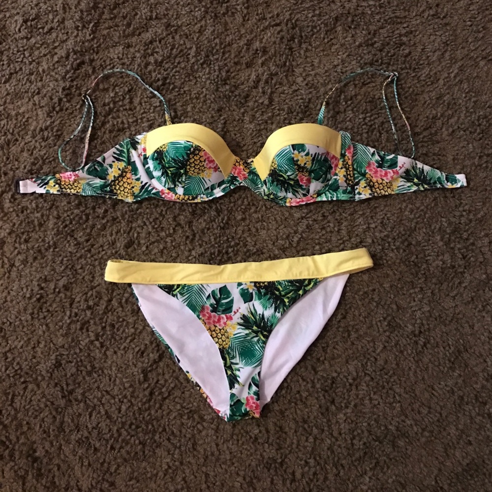 tropical bikini set