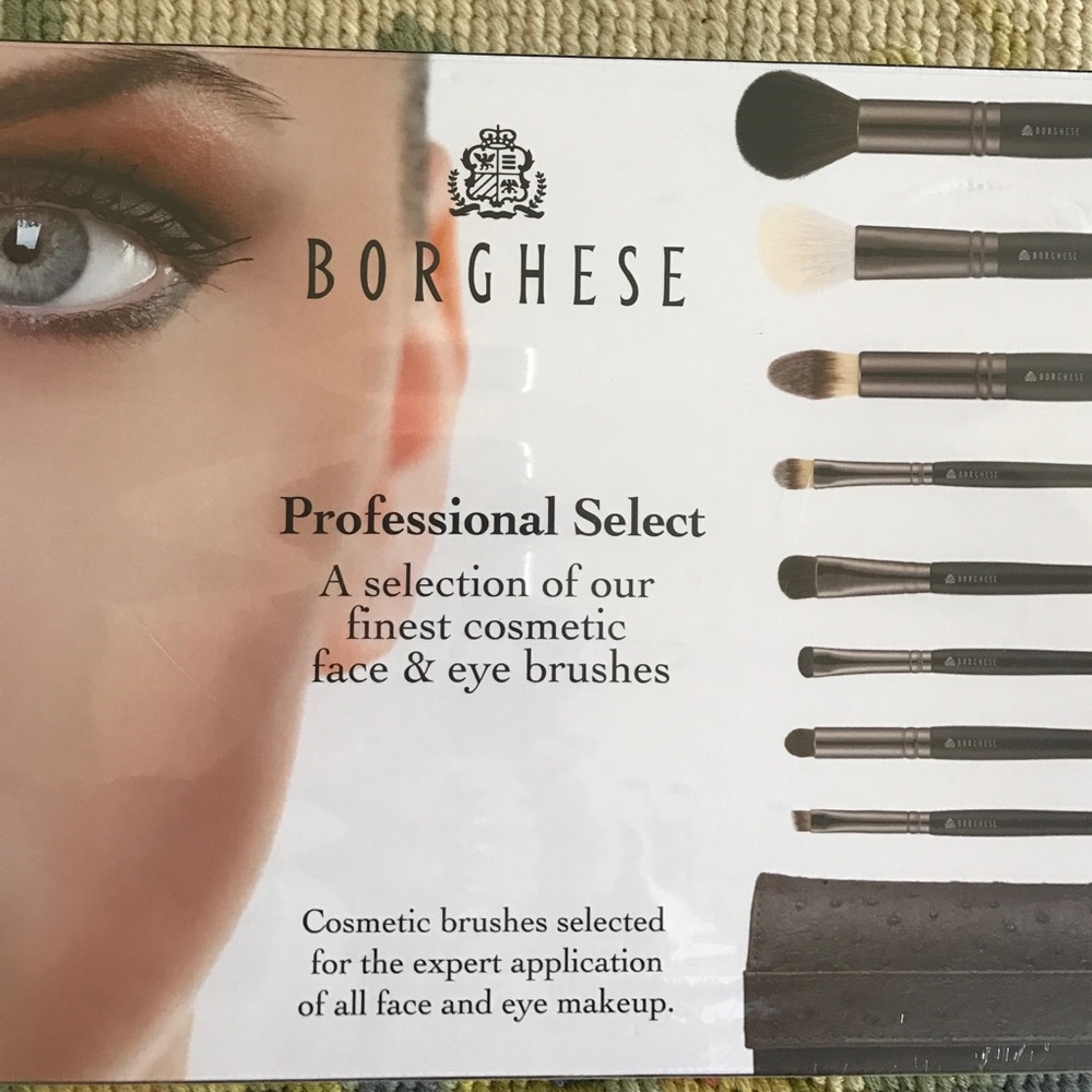 Borghese Makeup Brush Set Gift Box New NWT