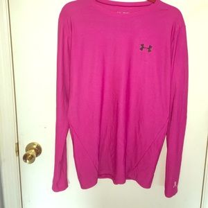 Breast Cancer Under Armour Heat Guard Running Top