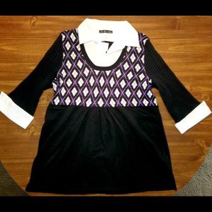 United States Sweaters 3X Plus Size Argyle Sweater