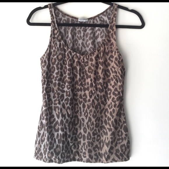 Dolce & Gabbana leopard print stretch top M - Picture 1 of 5