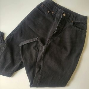Vintage High-Rise Black Levi Jeans