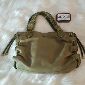 Michael Kors olive green shoulder bag