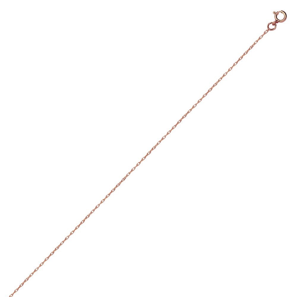 10k Rose Gold Necklace 18"