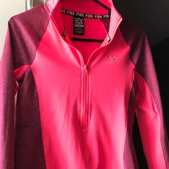 ❌NOT FOR SALE❌VS PINK ULTIMATE DEEP ZIP PULLOVER - Picture 2 of 6