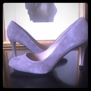 Zara Grey Suede Pumps NEW