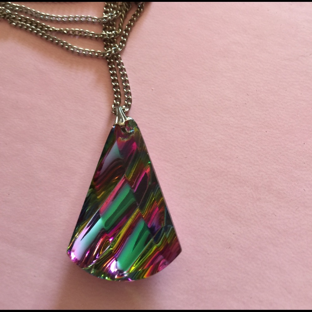 Rainbow 🌈 Crystal Pendant Necklace