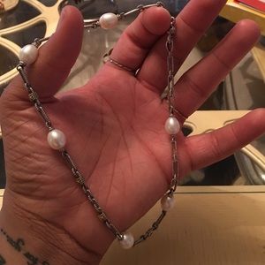 Judith Ripka Cultured Pearl Station Necklace