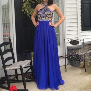 🔷SHERRI HILL BEAUTIFUL ROYAL BLUE PROM DRESS🔷