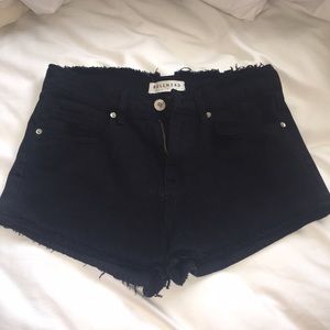Black high waisted shorts