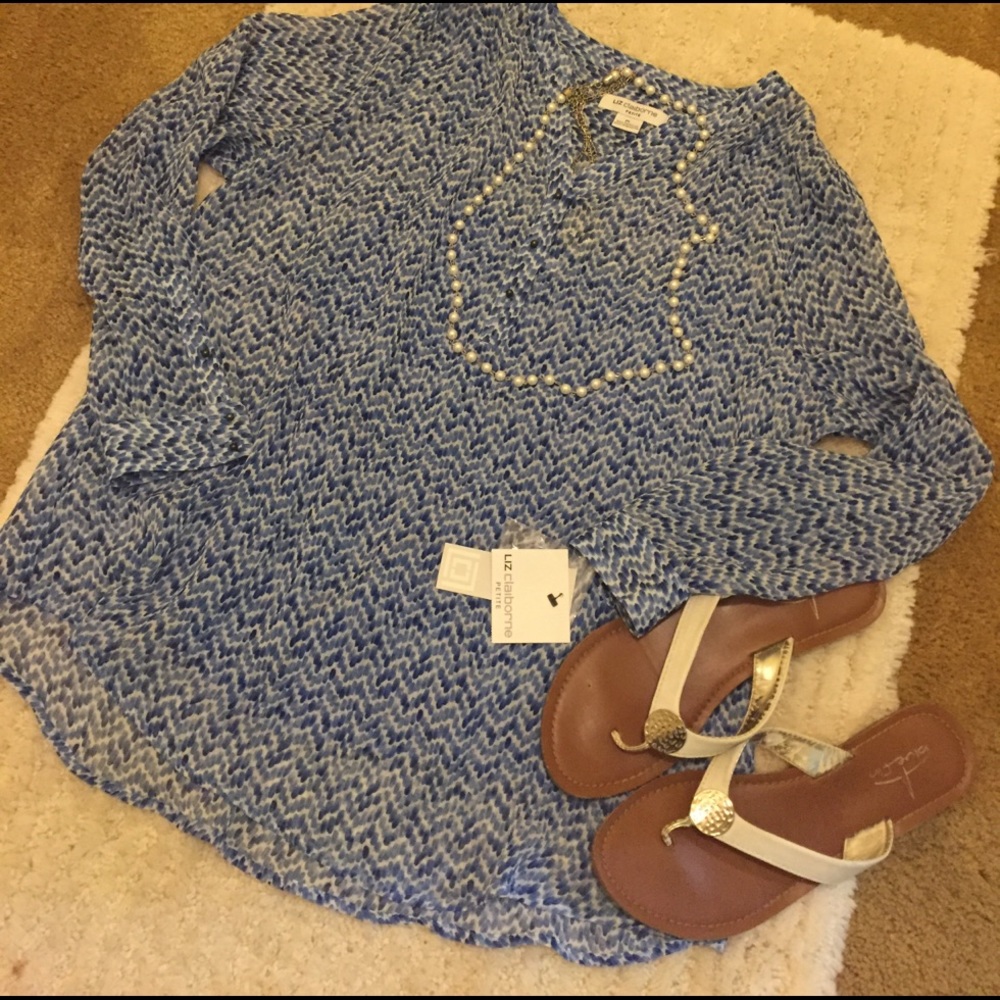 Beautiful BNWT LizClaiborne size PL L/S blouse 2pc