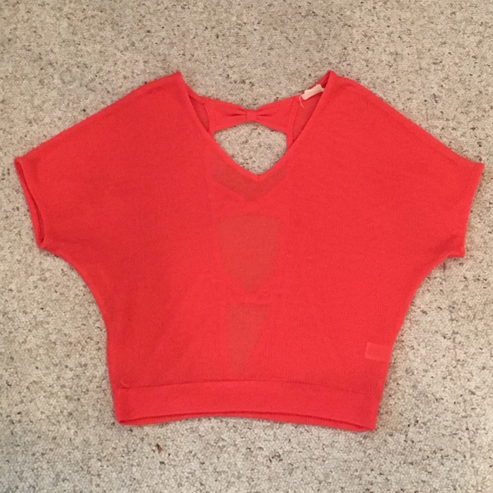 Pins&Needles coral gauze top size small