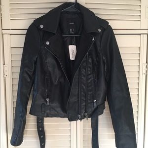 Faux leather jacket