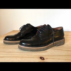 55% off Dries Van Noten patent leather derby shoes