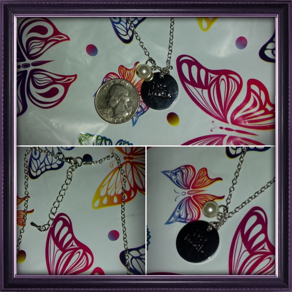 Semicolon necklace just breathe - Picture 2 of 7