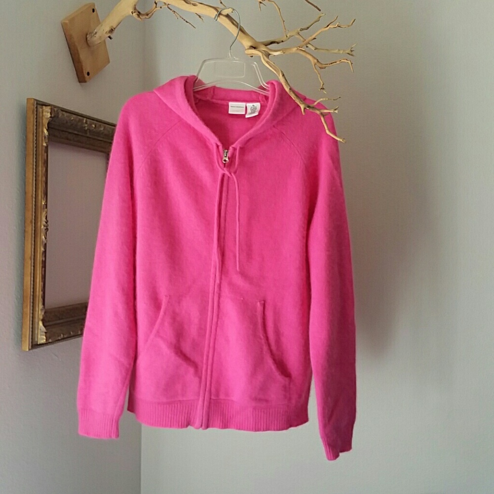 Isaac Mizrahi Pink Hoodie - Picture 2 of 5