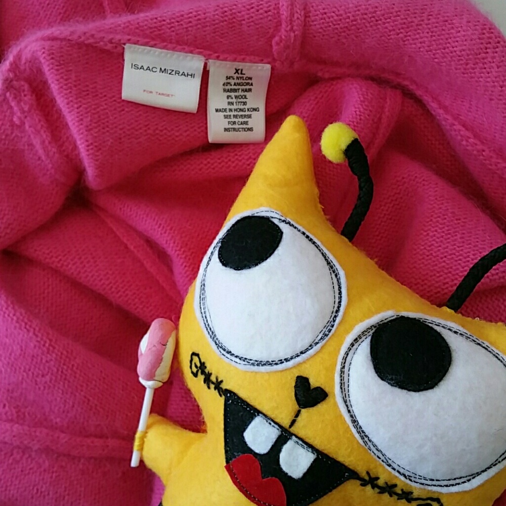 Isaac Mizrahi Pink Hoodie - Picture 4 of 5