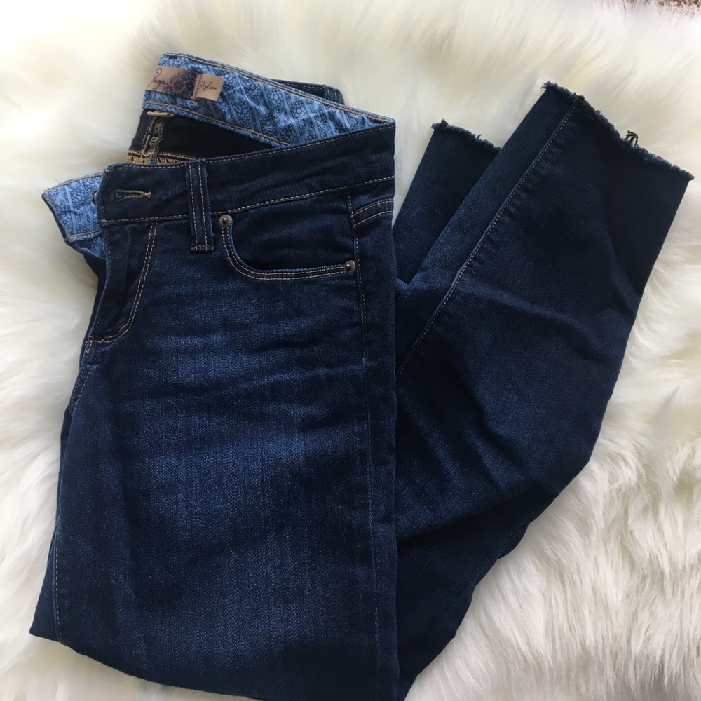 Paige dark denim ankle jeans