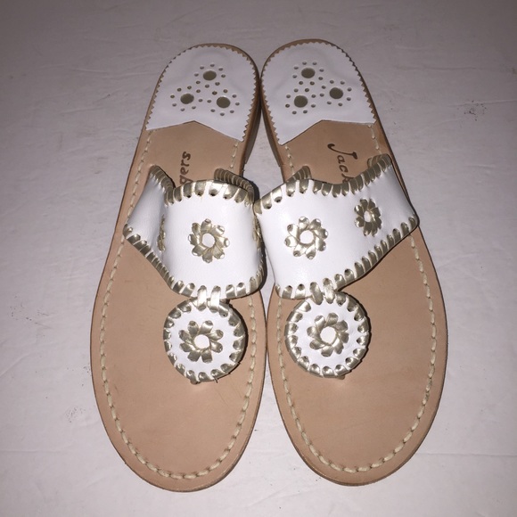Jack Rogers Shoes - Jack Rogers White Navajo Sandals sz 8