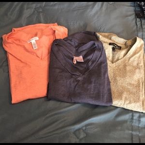 3 long sleeve maternity tops