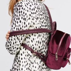 Free People Night Fever Velvet Mini Backpack
