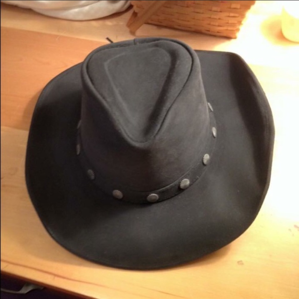 Minnetonka Unisex Leather Hat Size Small Ex Cond.