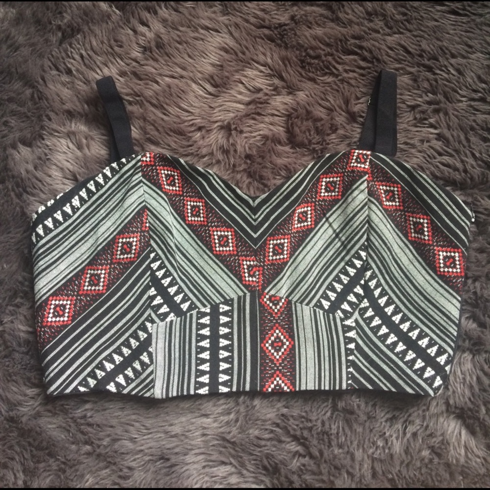 Aztec print bustier SOLD
